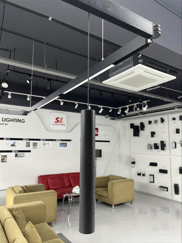 แทรคไลท์ LED แบบแม่เหล็ก SL LIGHTING MAGNETIC PENDANT 20มม. 7 วัตต์ 48 โวลต์ PURE WHITE สีดำ